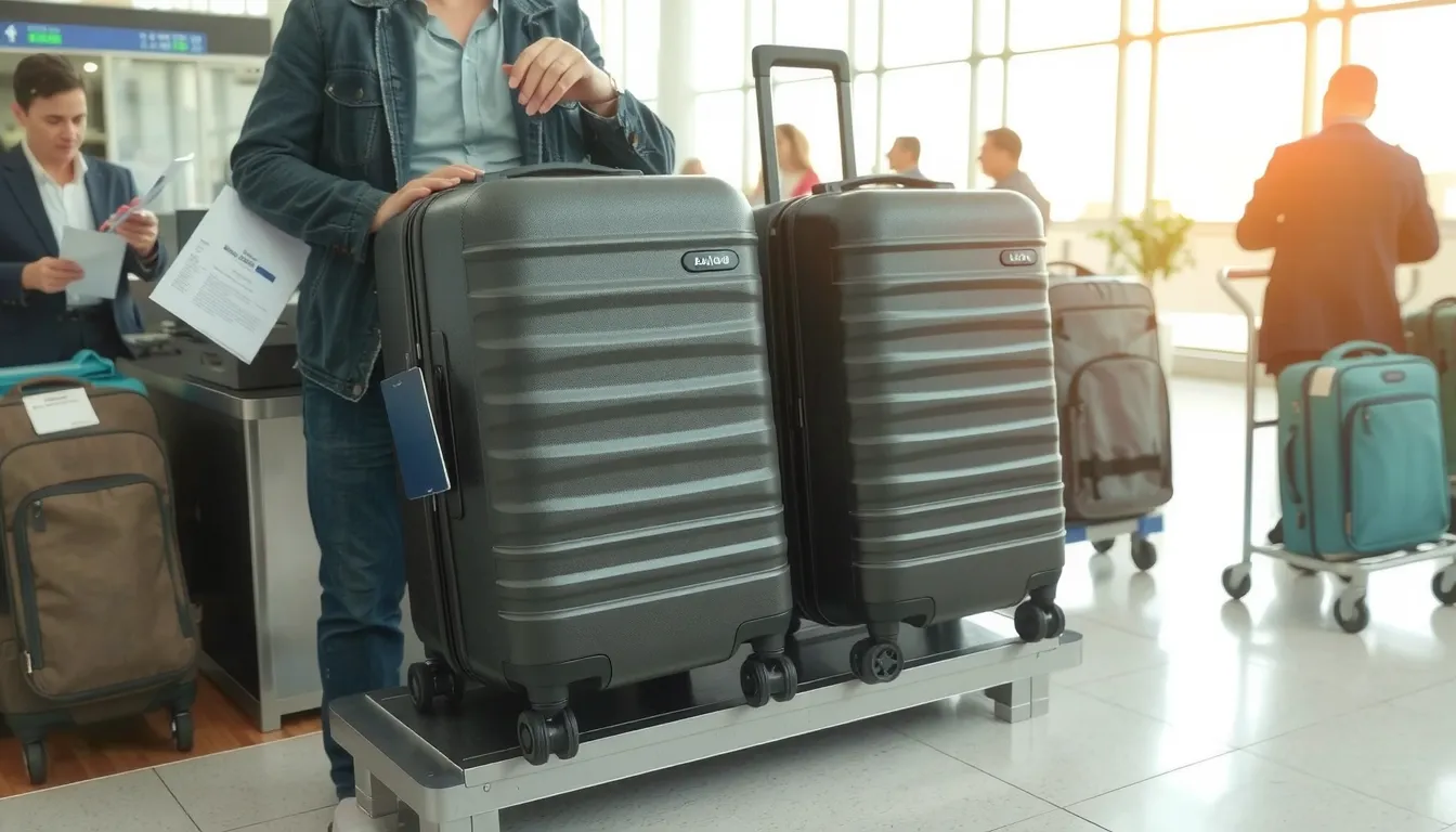 2 bagages en soute nouvelair